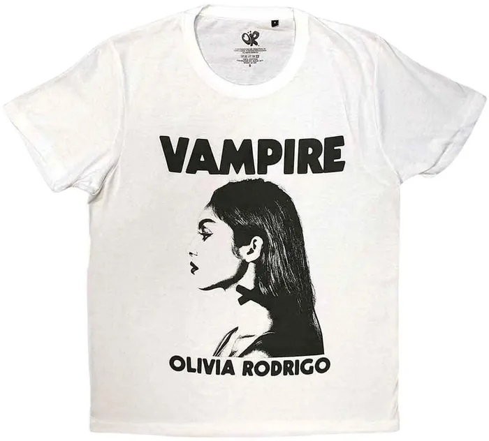 Olivia Rodrigo T-shirt Vampire Unisex White 2XL