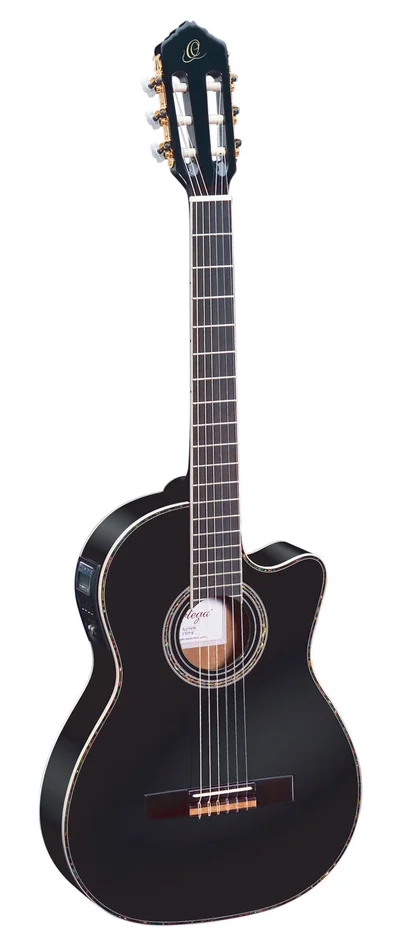 ORTEGA RCE145 Spruce Slim Neck Black