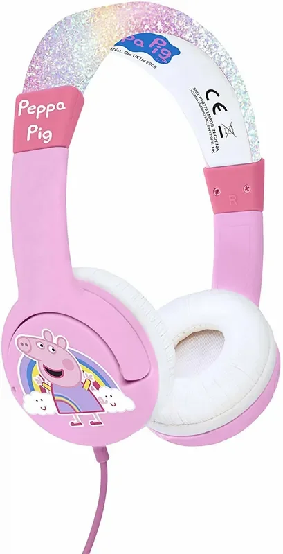 OTL Technologies Rainbow Peppa Pink Écouteurs pour enfants