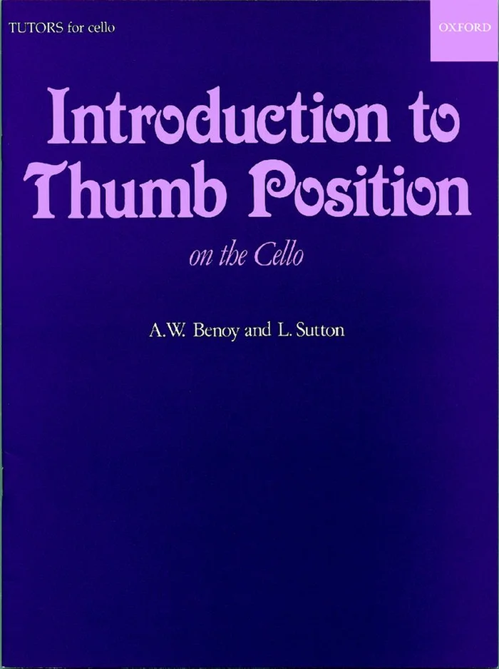 Oxford University Press Benoy A.w. / Sutton L. – Introduction To Thumb Position – Violoncelle