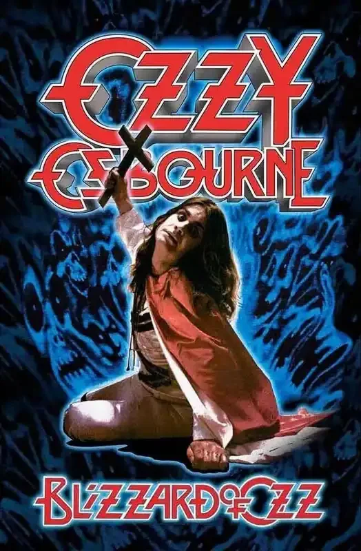 Ozzy Osbourne Blizzard Of Ozz Drapeau