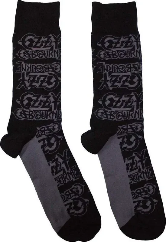 Ozzy Osbourne Chaussettes Logo Repeat Black 40-45