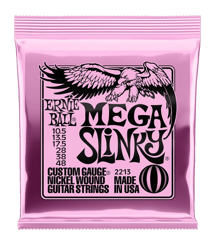Pack de 3 jeux de Cordes pour Guitare Electrique Ernie Ball 3213 Mega slinky 10,5-13,5-17,5-28-38-48