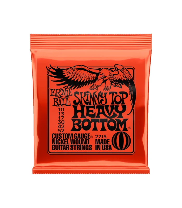 Pack de 3 jeux de Cordes pour Guitare Electrique Ernie Ball 3215 Skinny top heavy bottom 10-13-17-30-42-52