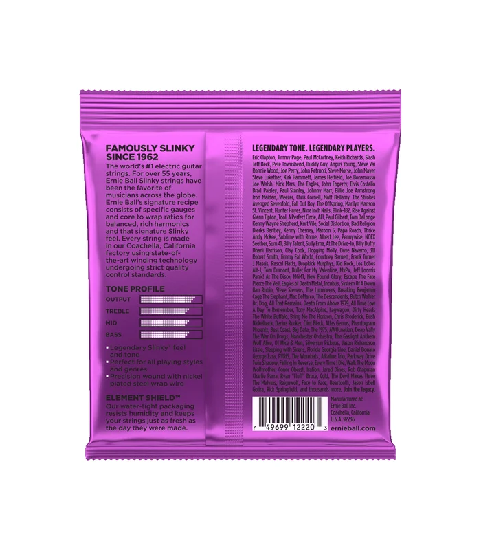 Pack de 3 jeux de Cordes pour Guitare Electrique Ernie Ball 3220 Power slinky 11-14-18p-28-38-48 – Image 2