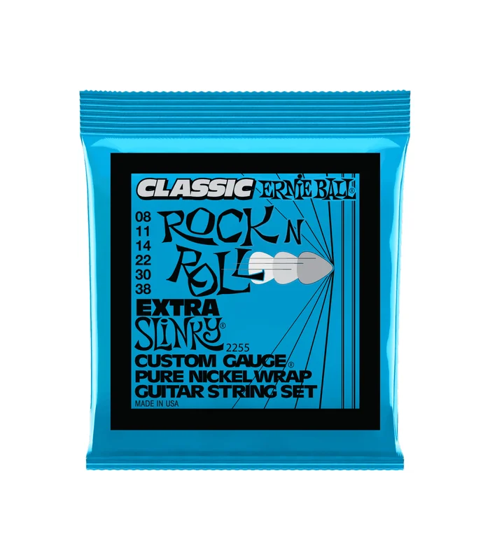 Pack de 3 jeux de Cordes pour Guitare Electrique Ernie Ball 3255 Extra slinky 08-11-14-22w-30-38