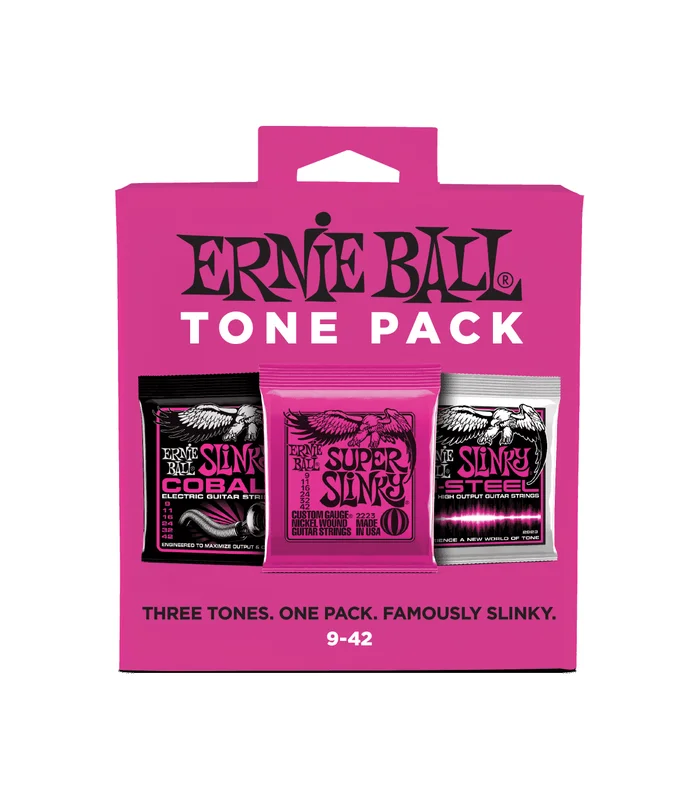 Pack de 3 jeux de Cordes pour Guitare Electrique Ernie Ball 3333 Super slinky 09-11-16-24-32-42