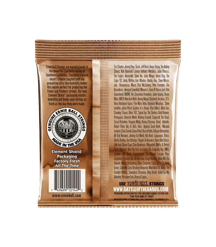Pack de 3 jeux de Cordes pour Guitare Folk Ernie Ball 3544 Medium 13-17-26-34-46-56 – Image 2