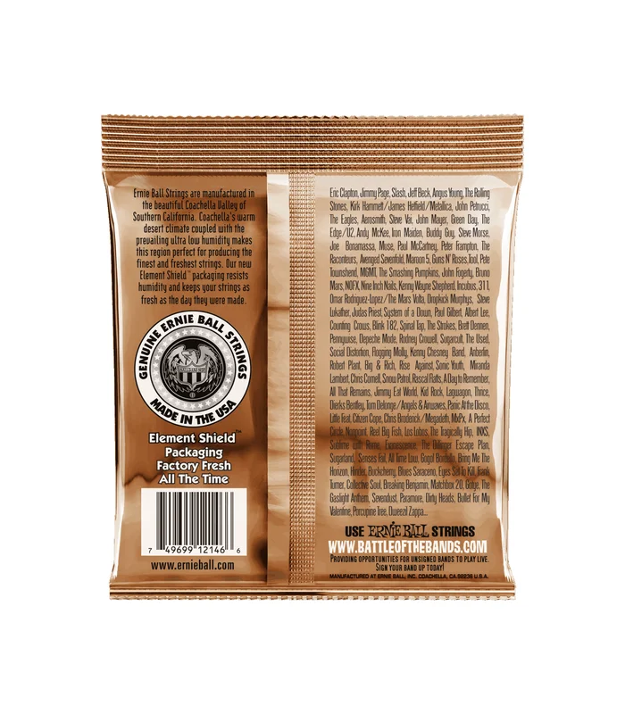 Pack de 3 jeux de Cordes pour Guitare Folk Ernie Ball 3546 Medium light 12-16-24w-32-44-54 – Image 2
