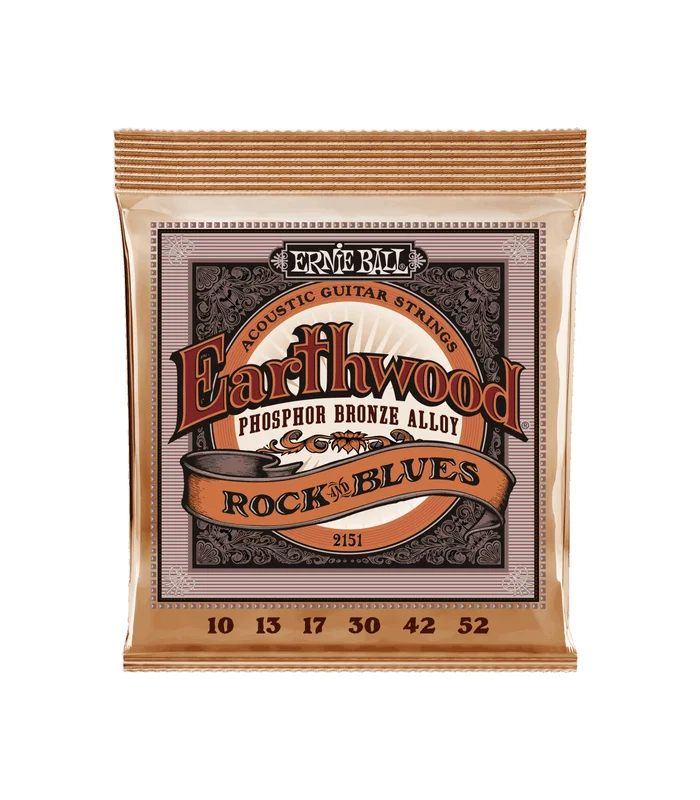 Pack de 3 jeux de Cordes pour Guitare Folk Ernie Ball 3551 Rock n blues sol non filé 10-52