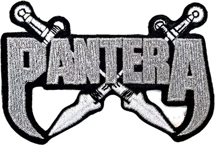 Pantera Silver Swords Patch thermocollant