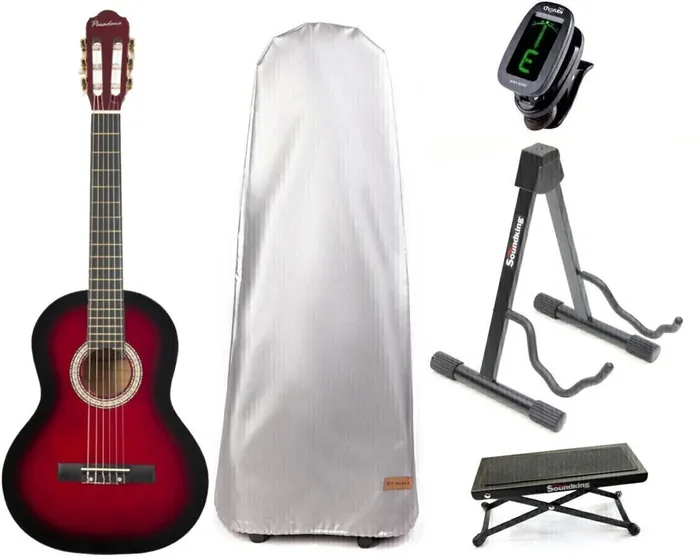 Pasadena SC041 3/4 RB SET Red Burst Guitare classique taile 3/4 pour enfant