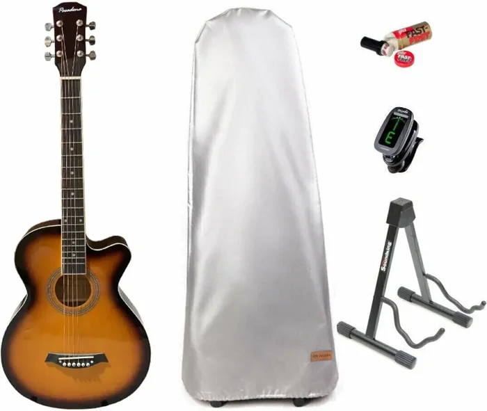 Pasadena SG026C 38 EQ SET Vintage Sunburst Guitare Jumbo acoustique-électrique