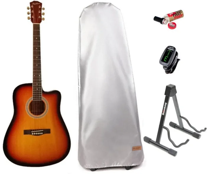 Pasadena SG028CE SET Vintage Sunburst Guitare Dreadnought acoustique-électrique