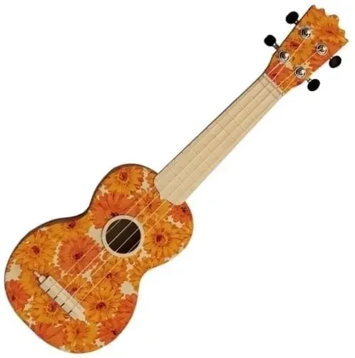 Pasadena WU-21F1-WH Orange Ukulélé soprano