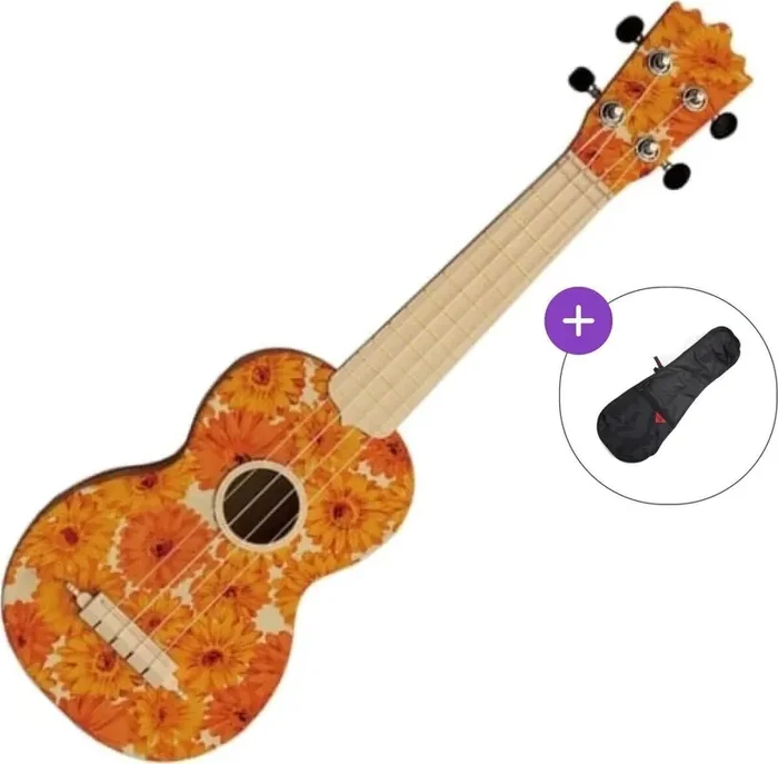 Pasadena WU-21F1-WH SET Orange Ukulélé soprano