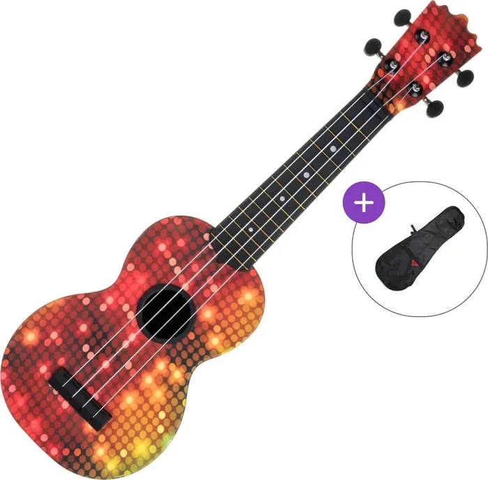 Pasadena WU-21G2-BK SET Multicolor Ukulélé soprano