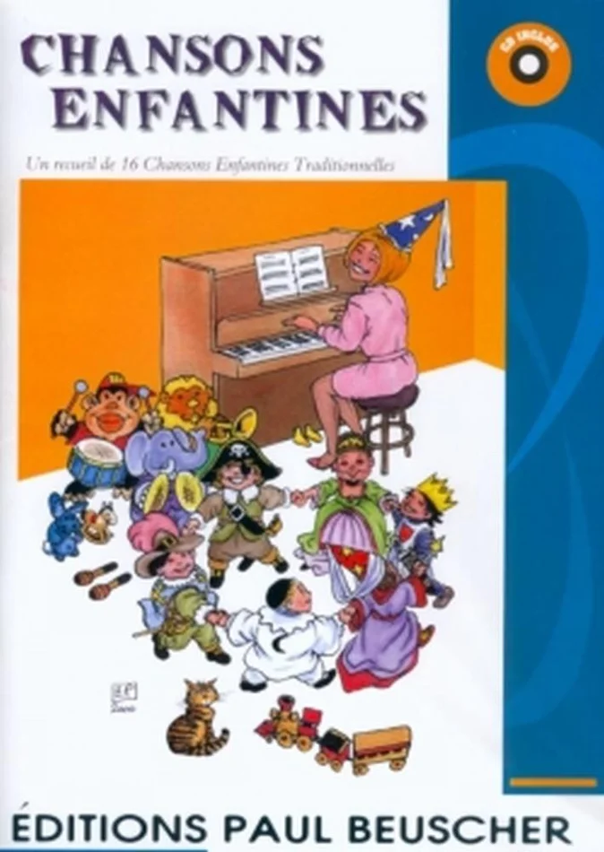 Paul Beuscher Publications Chansons Enfantines – 16 Titres + CD – PVG