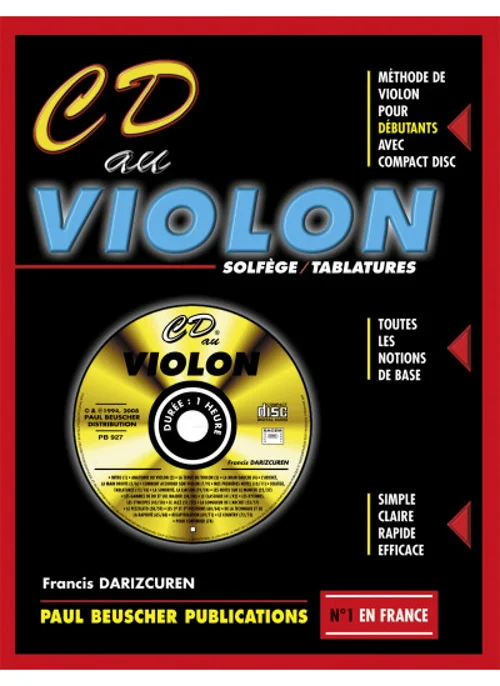 Paul Beuscher Publications Darizcuren Francis – CD Au Violon