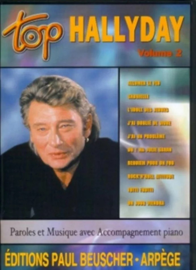 Paul Beuscher Publications Hallyday Johnny – Top Hallyday Vol.2 – PVG