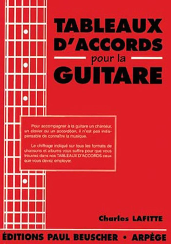 Paul Beuscher Publications Lafitte Charles – Tableaux D’accords – Guitare