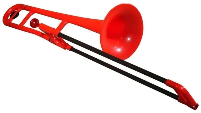 pBone 700638 Trombone plastiques Red