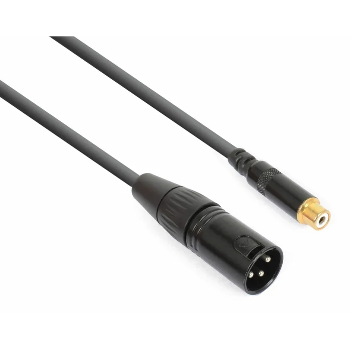 PD Connex Câble Audio Cordon Convertisseur XLR Mâle – RCA Femelle – 0,15m