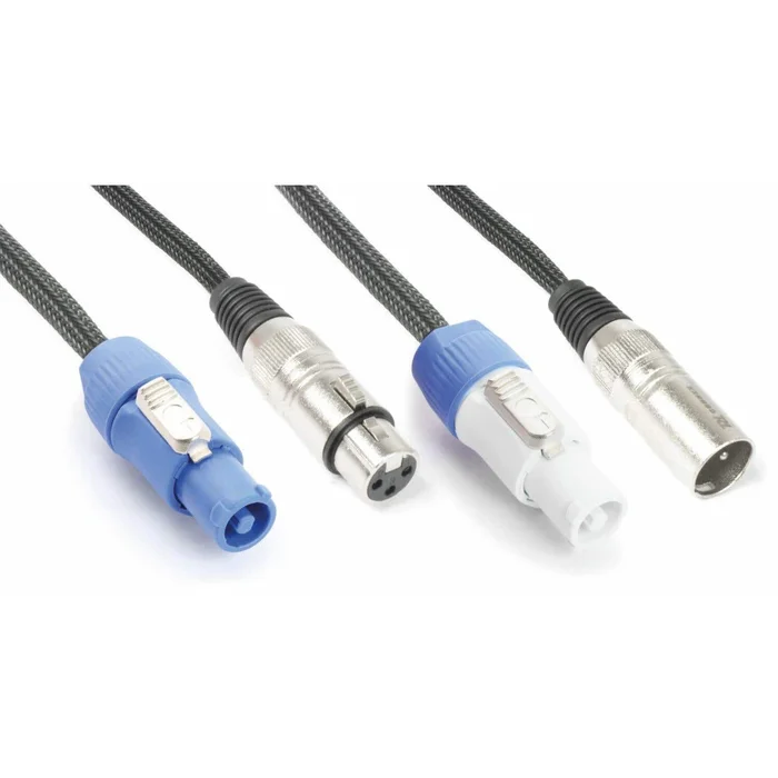 PD Connex CX06-5 – Câble Combiné DMX Alimentation – XLR et PowerCon – 5m