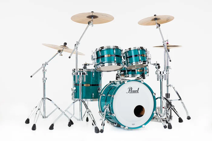 Pearl Drums Masters Maple Pure 20 GYROLOCK-l Aqua Turquoise Stripe
