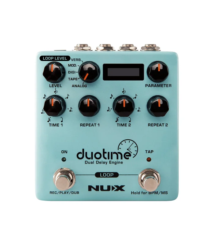 Pédale d’Effet NUX – DUOTIME – Délay stéréo et looper