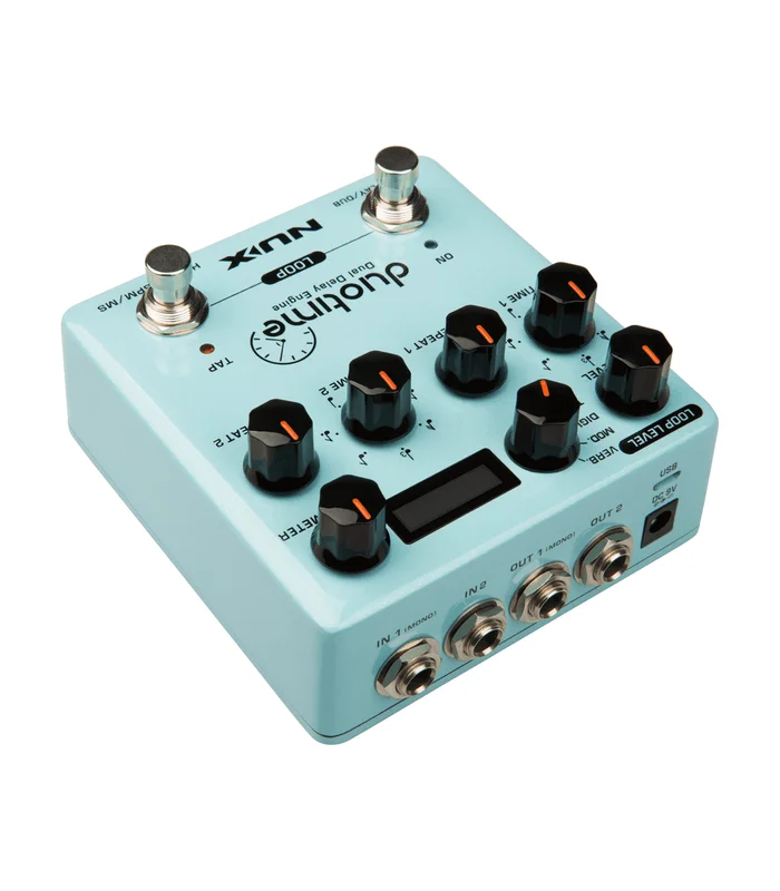 Pédale d’Effet NUX – DUOTIME – Délay stéréo et looper – Image 4