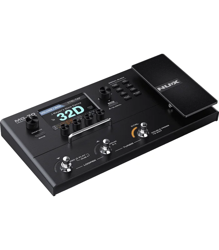 Pédalier Multi-Effets NUX – MG30 – 3 switchs, LCD 4″, pédale d’expression