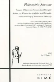 Philosophia Scientiae Volume 14 N° 1/2010