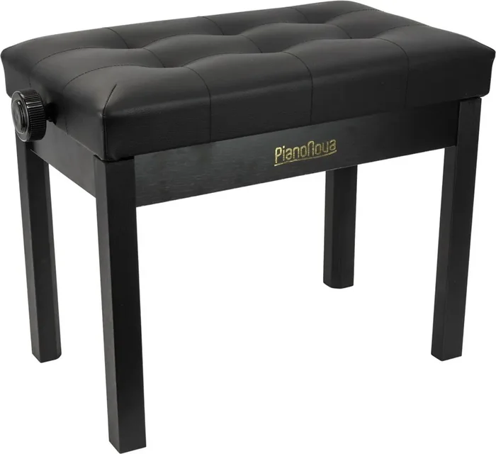 Pianonova DPB2025-BK Tabouret de piano en bois Black