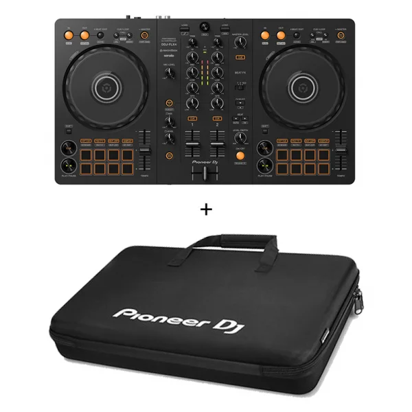 Pioneer DJ AlphaTheta DDJ-FLX4 + DJC-B