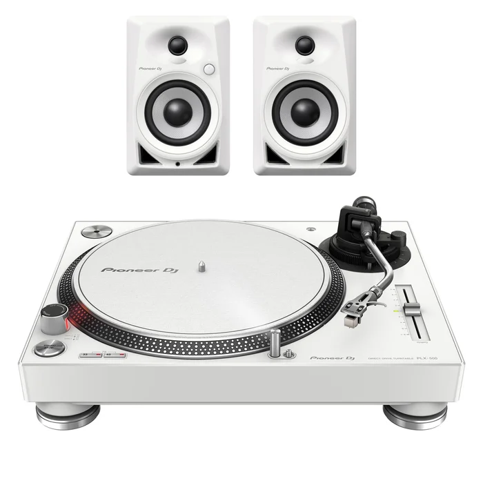 PIONEER DJ Pack PLX-500-W + DM-40-W (paire)