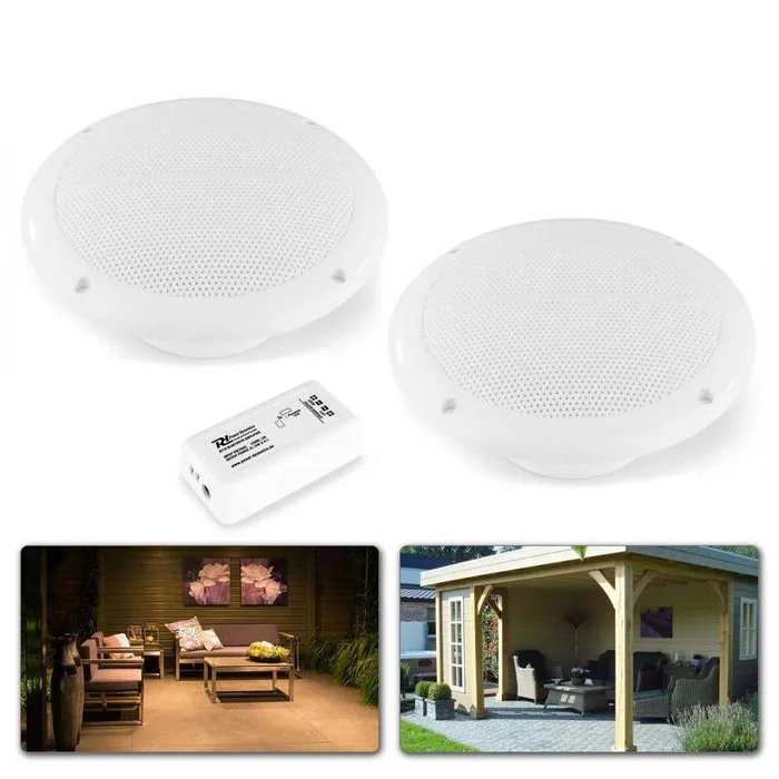 Power Dynamics BT10SET – Set d’Enceintes de Plafond avec Amplificateur Bluetooth