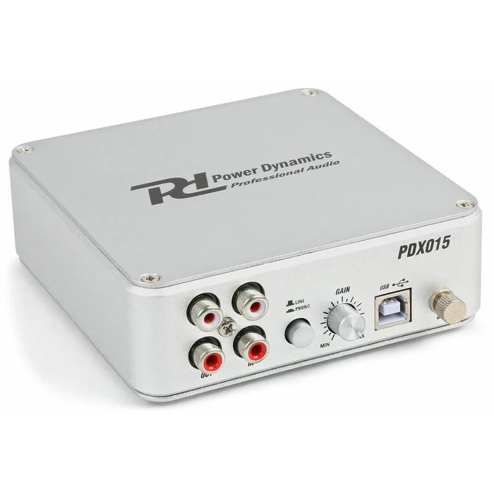 Power Dynamics PDX015 – Interface d’Enregistrement Vinyles, Entrée et Sortie RCA