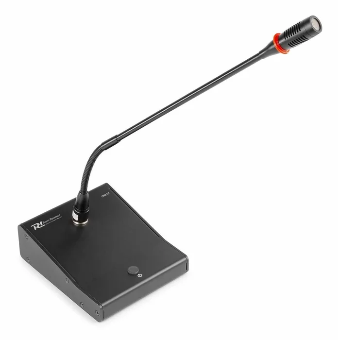 Power Dynamics TM370 – Microphone de Table – Noir