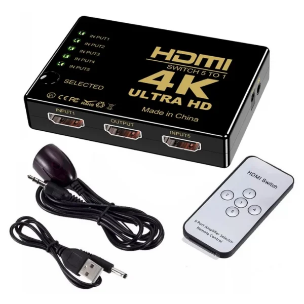 Power Studio Swittch HDMI 5in 4K