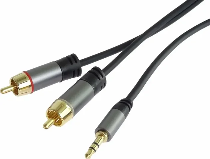 PremiumCord Jack 3.5mm-2xCINCH M/M 1,5 m Câble audio