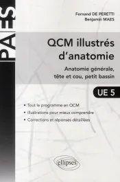 QCM illustrés d&rsquo;anatomie UE 5. Anatomie générale, tête et cou, petit bassin