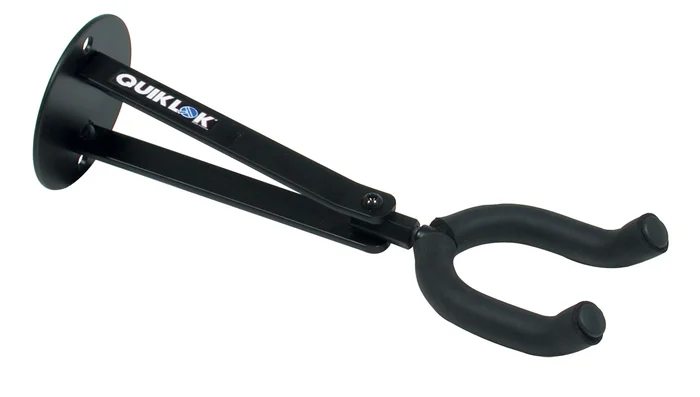 Quiklok GS454 Support Mural Long pour Guitare avec Fourche Noir