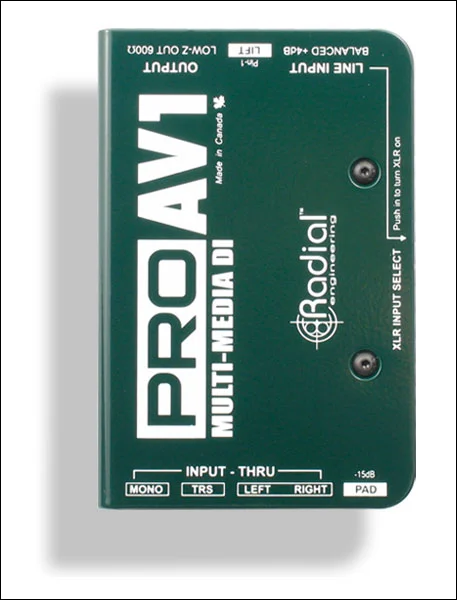 Radial Pro AV1 Di Passive Mulitmedia Mono