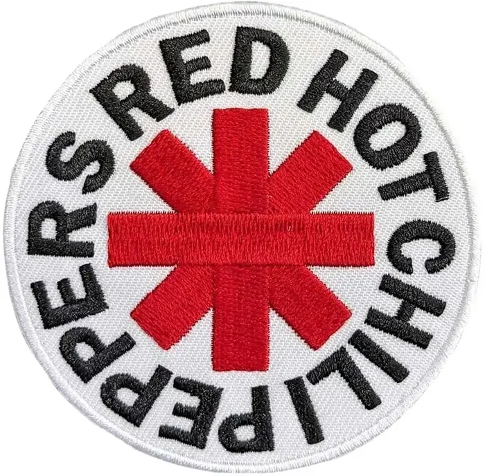 Red Hot Chili Peppers Asterisk Patch thermocollant White