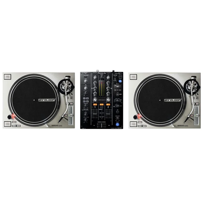 RELOOP Pack Regie DJ Vinyle : RP 7000 MK2 Silver + DJM-450