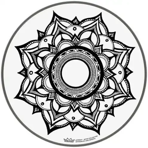 Remo PE-0012-AB-004 Emperor Aric Improta Sleep Lotus 12″ Peaux de frappe