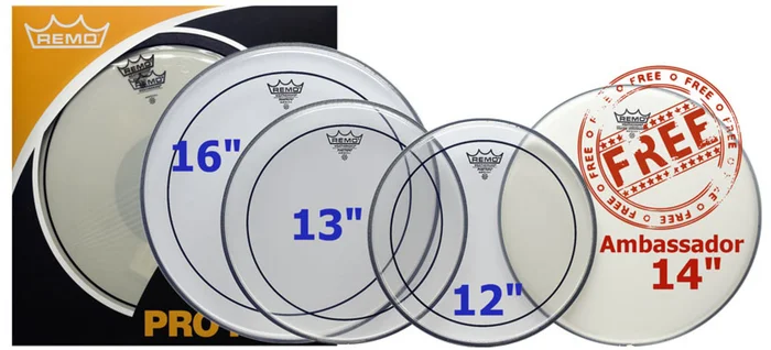 REMO Propack Pinstripe Transparente 12/13/16/+ Ambassador 14