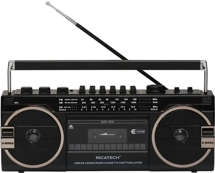 Ricatech PR1980 Ghettoblaster Radio rétro