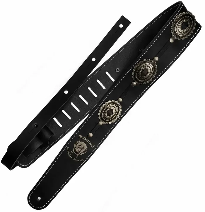 Richter 1565 Motörhead Black/Old Silver Courroie de guitare Silver